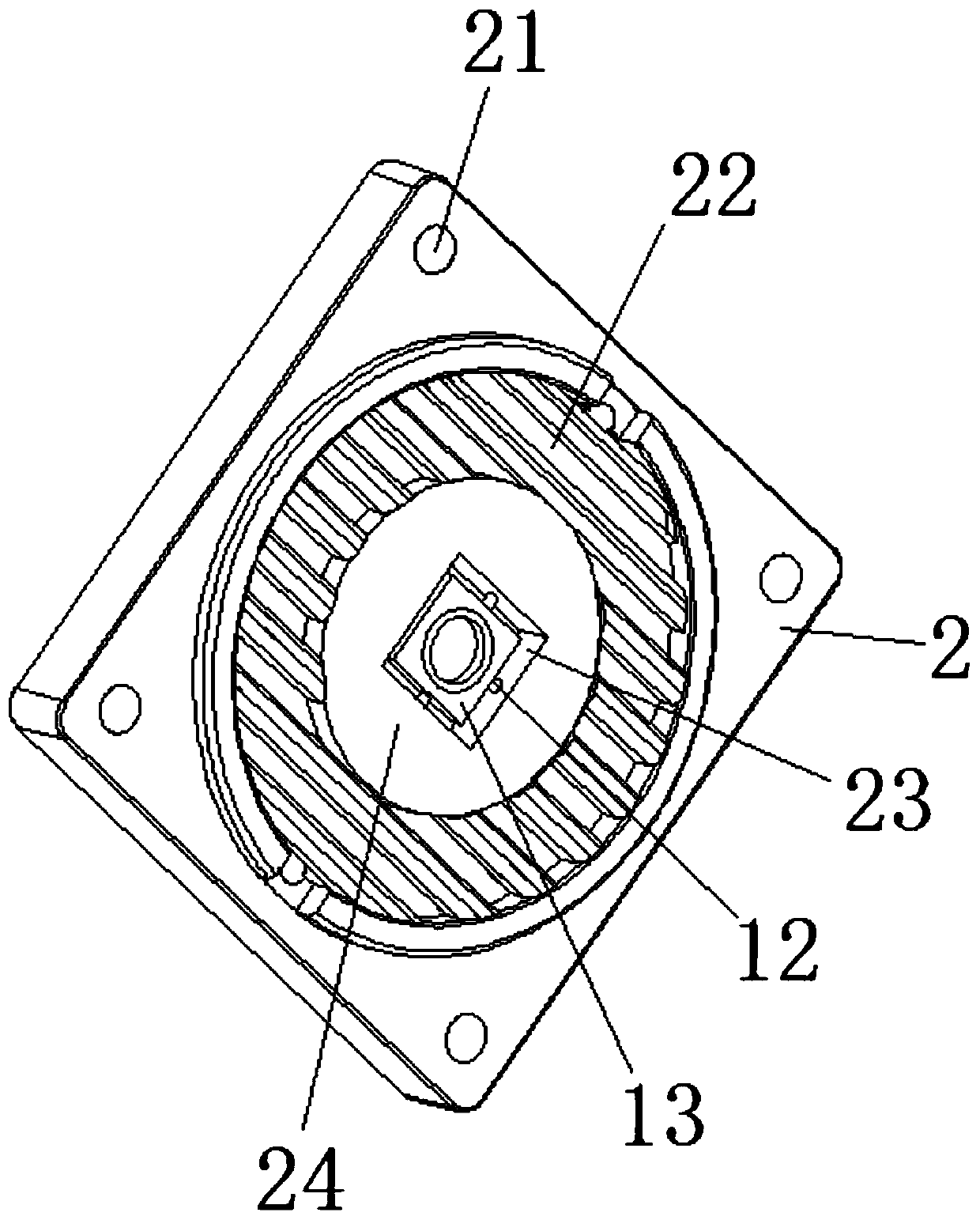 Anti-offset servo motor and using method thereof