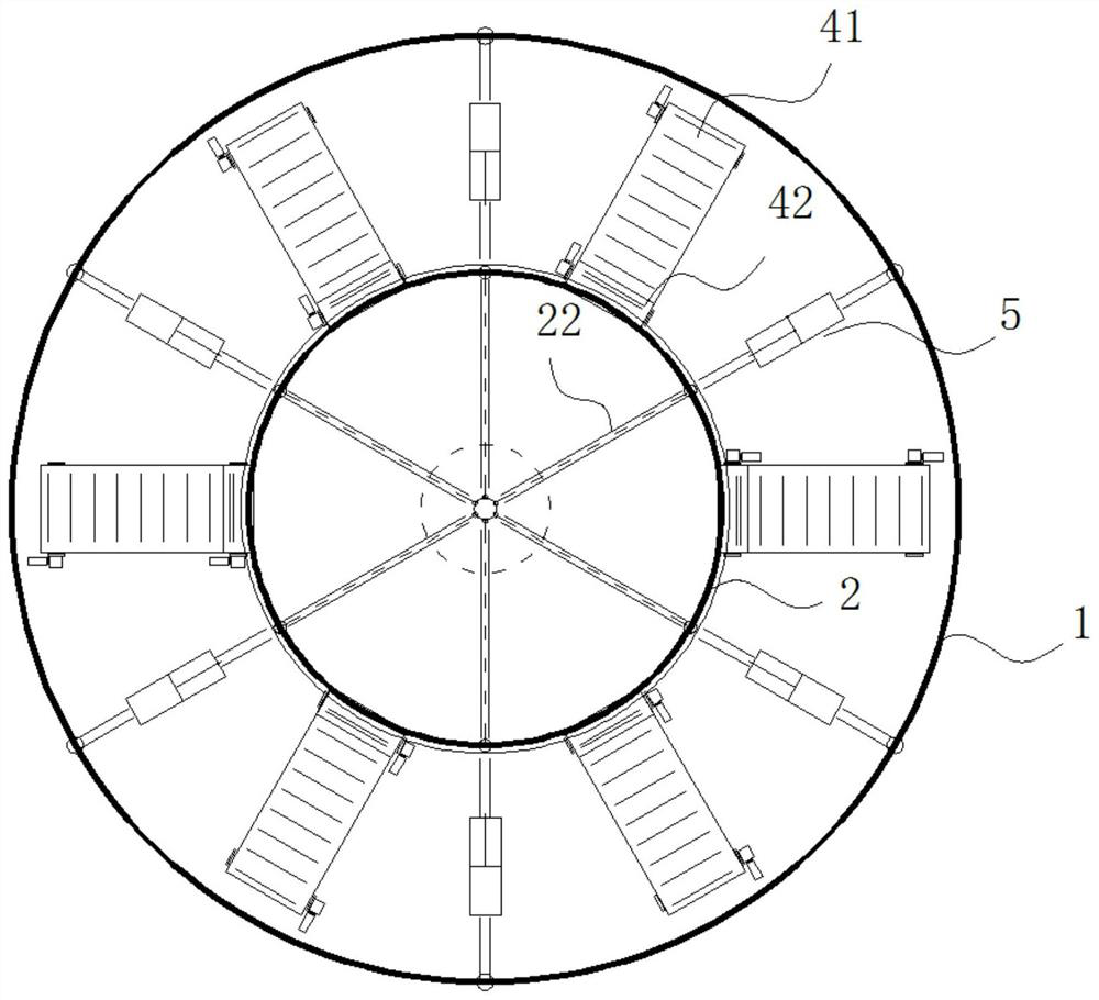 A thermal power plant "double funnel" anti-blocking type feed coal bunker