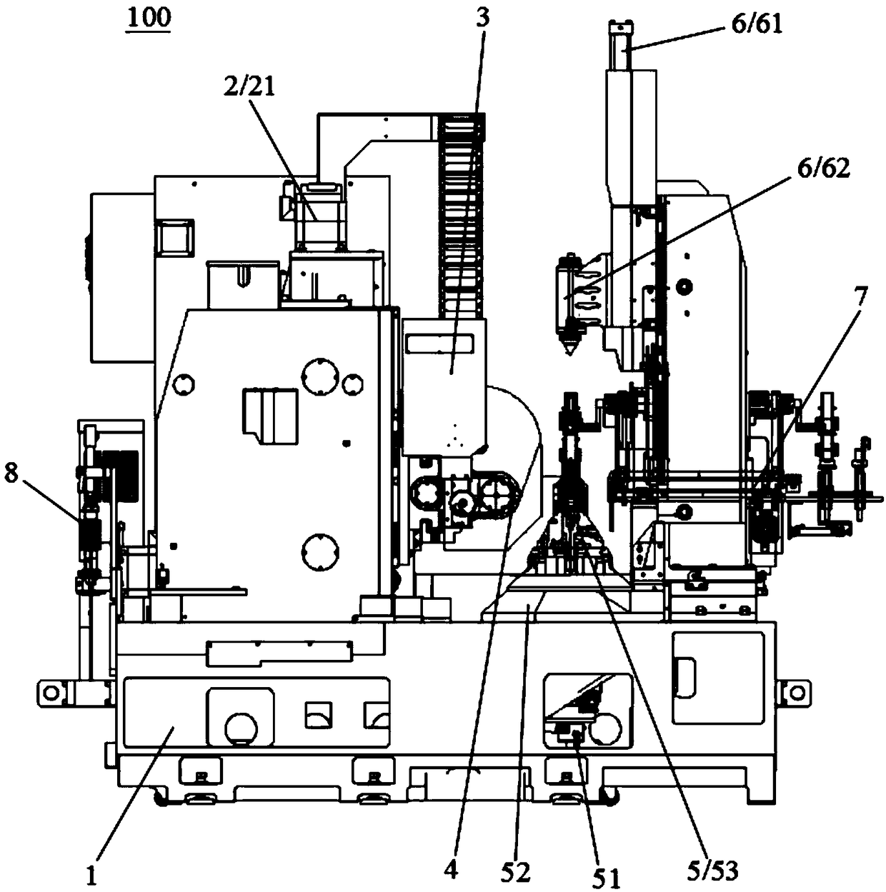 High-precision high-speed processing and gear-hobbing machine