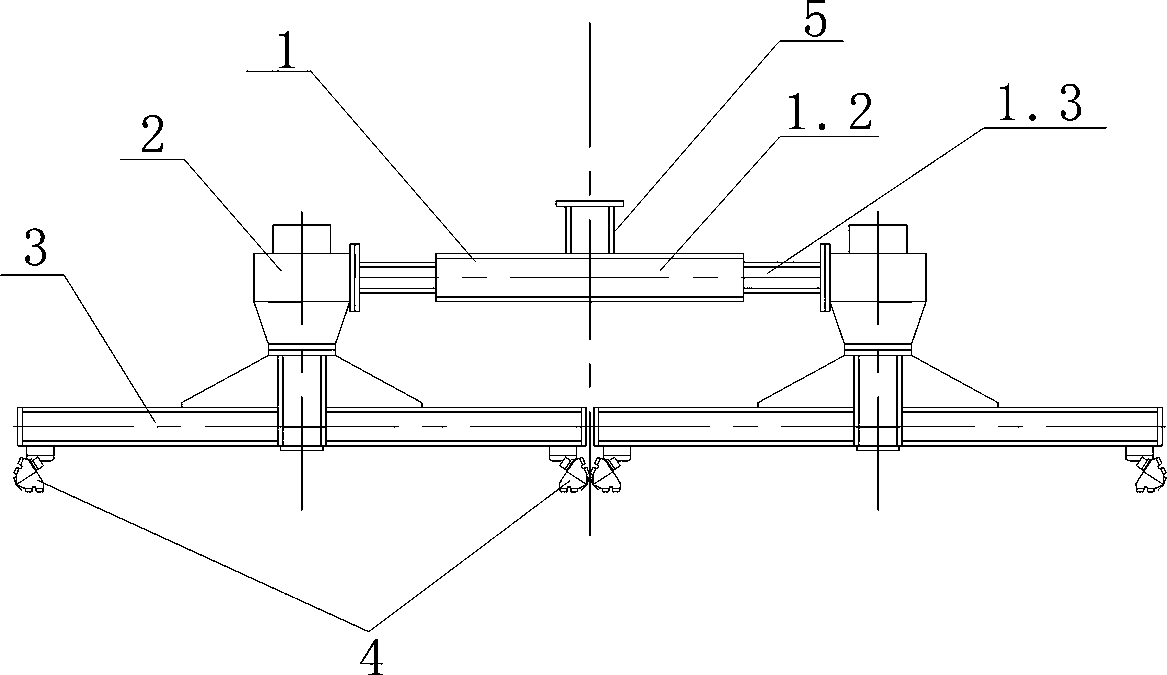 Swing-type diameter-variable envelope forming full-section drill tool