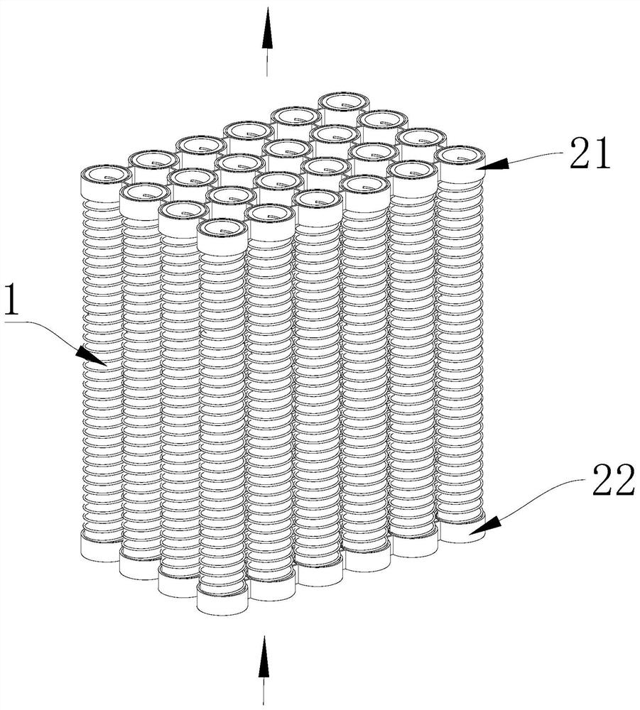 Gaseous pollutant removal structure, discharge structure and gas purification device