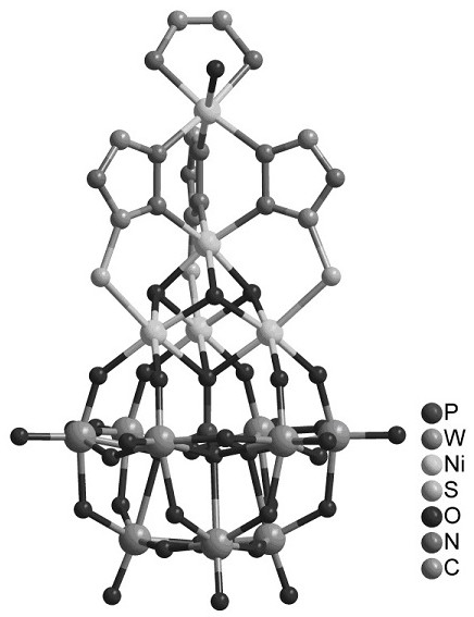 A kind of preparation method of polyoxometalate lithium ion battery electrode material