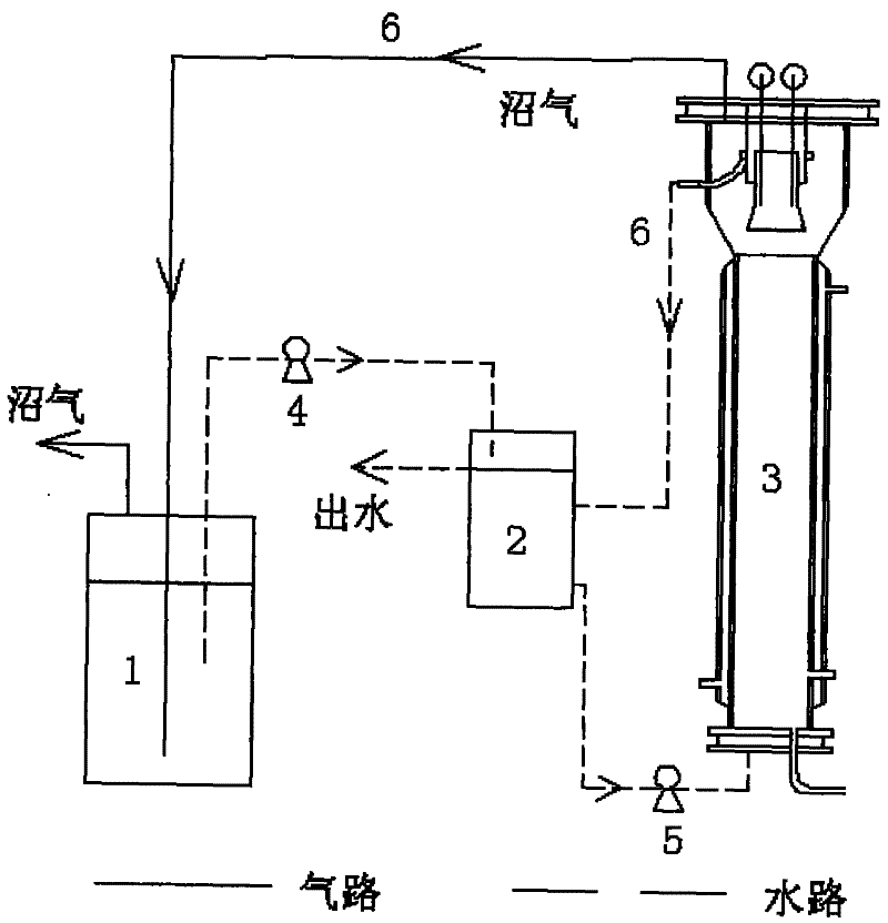 Method and device for preventing scaling of reactor and simultaneously purifying biogas