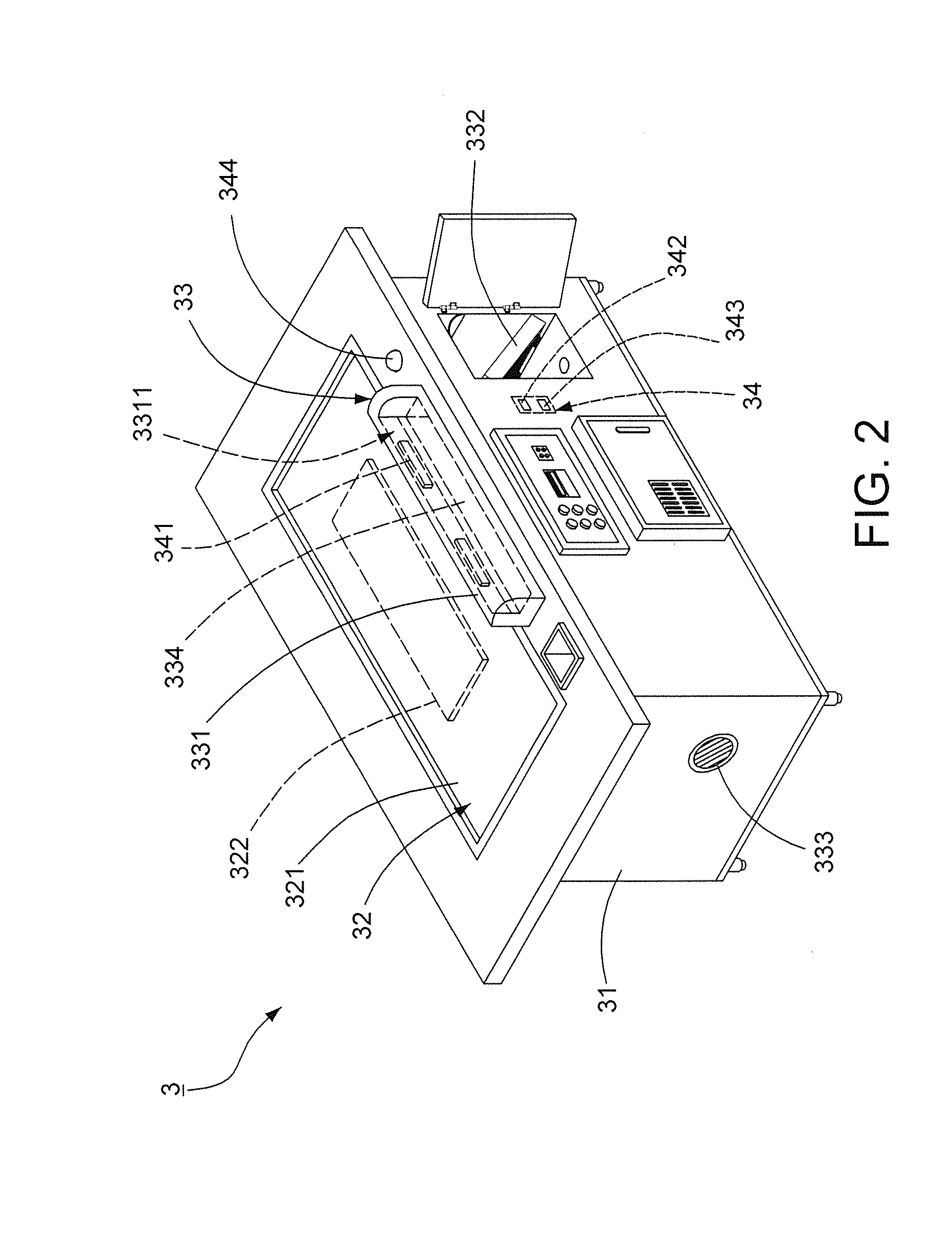 Assembly for cooking with a safety device