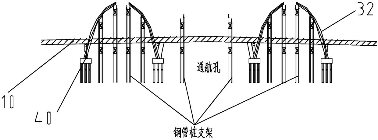 Installing and constructing method of special-shaped tie bar, arch bridge and arch ring