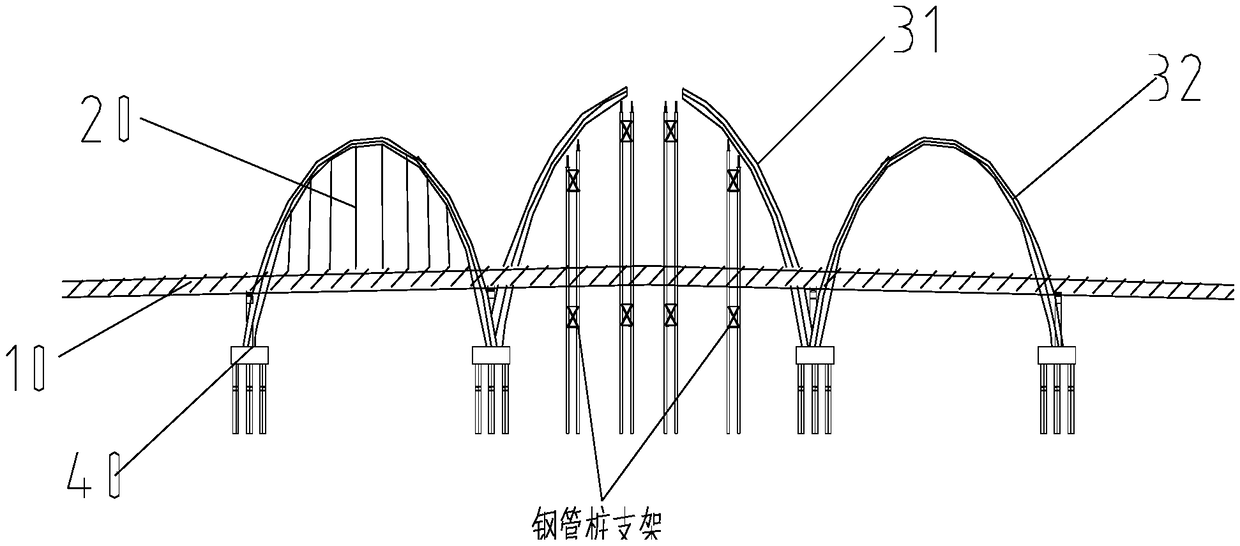 Installing and constructing method of special-shaped tie bar, arch bridge and arch ring
