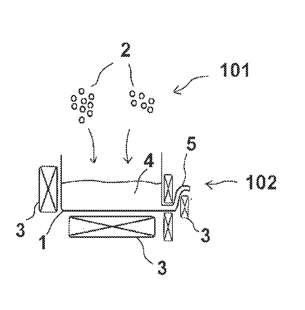 Method for producing zirconia-reinforced alumina grains, in particular abrasive grains, and grains produced by such method