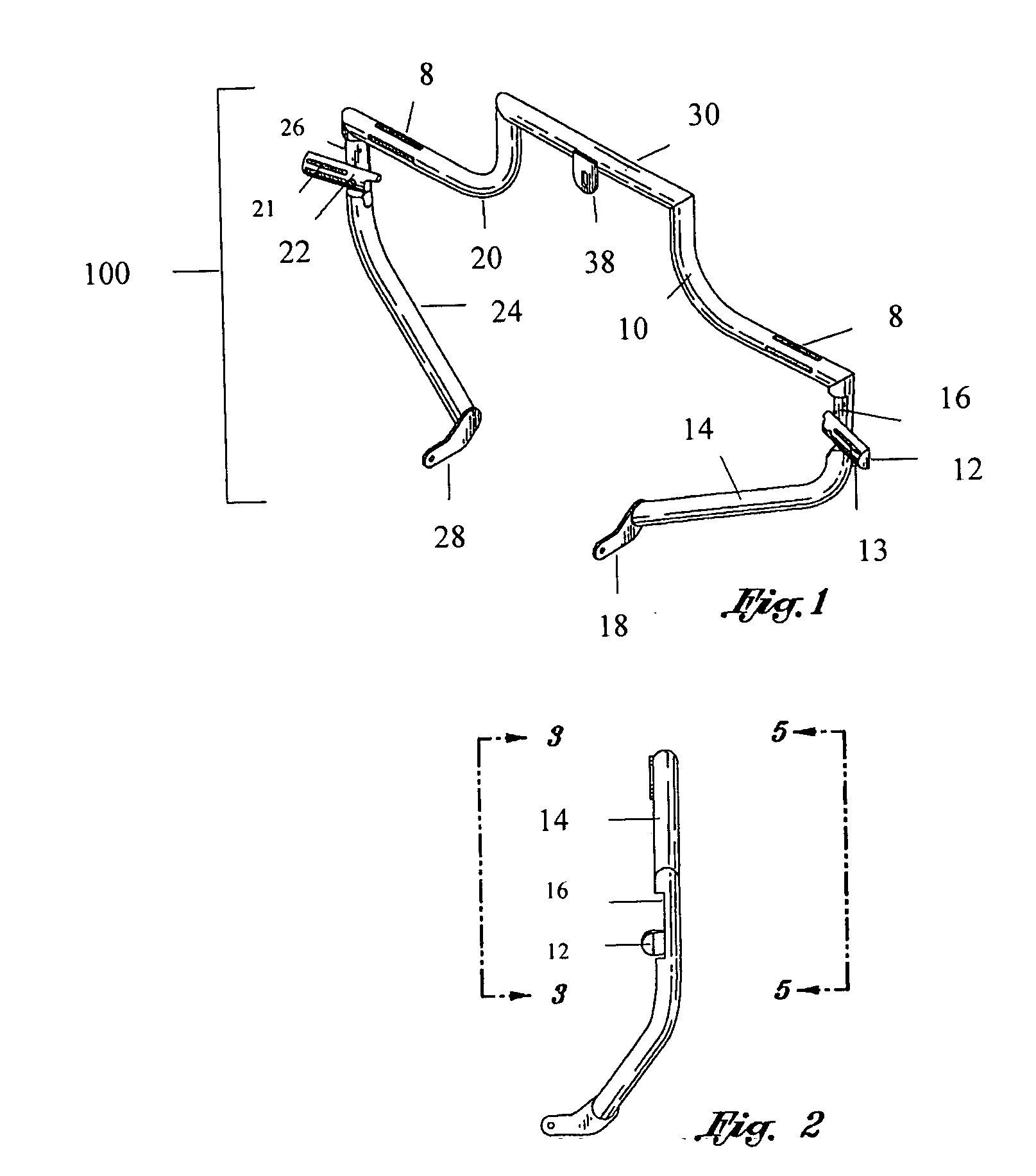 Motorcycle engine guard with retractable footrests