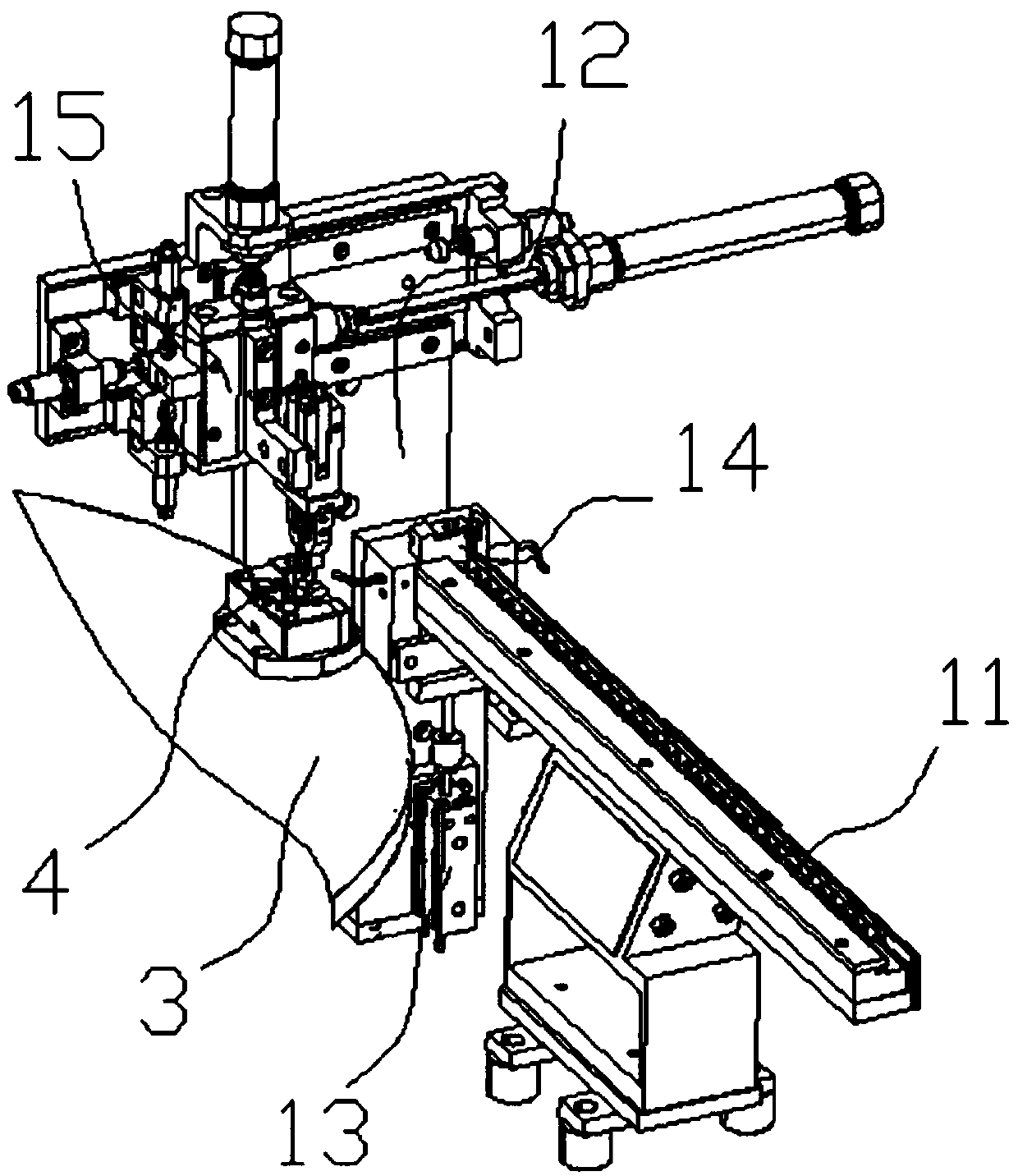 A continuous automatic assembly machine for ear plate shrapnel