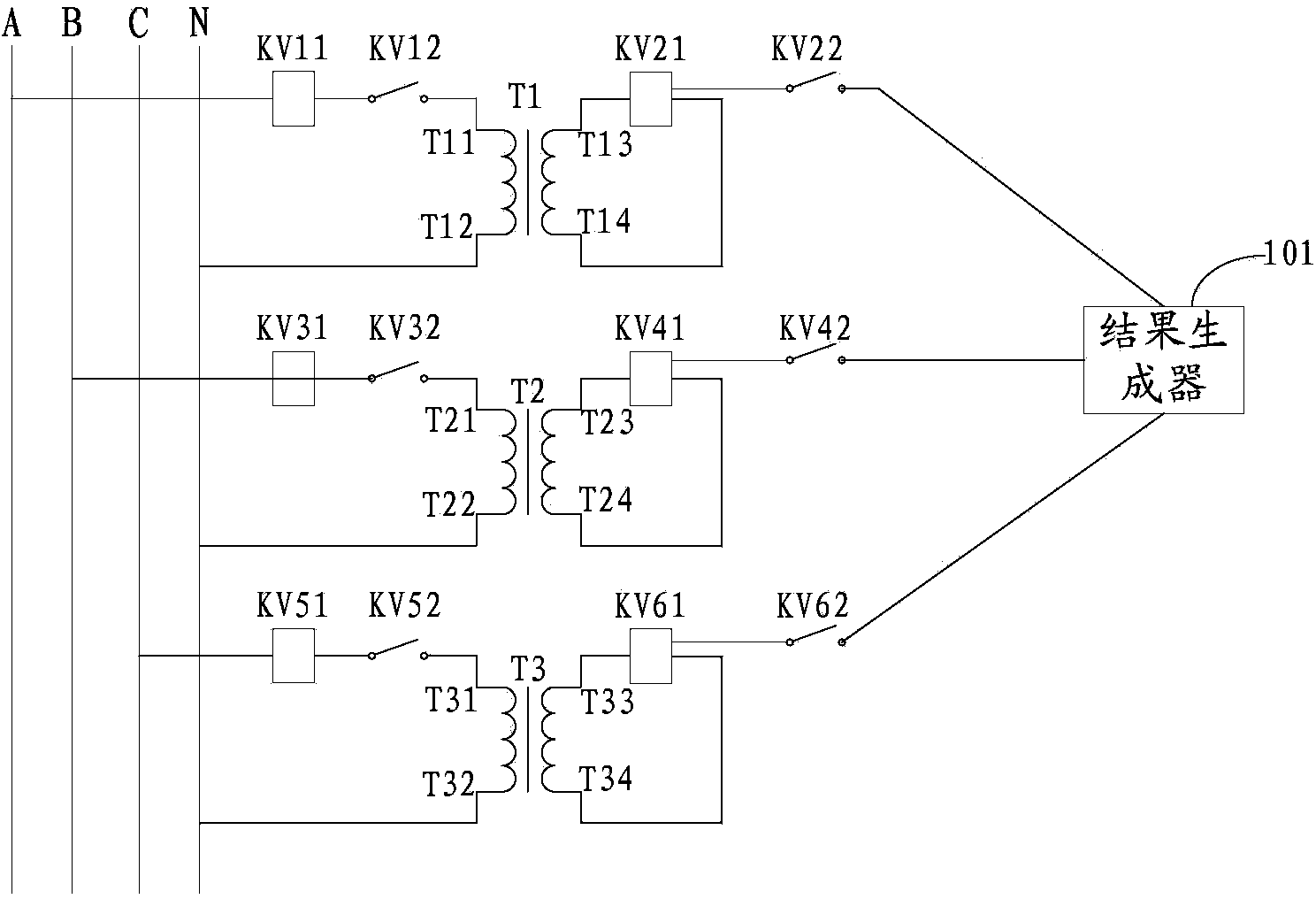 Device for detecting circuit opening of secondary circuit of current transformer