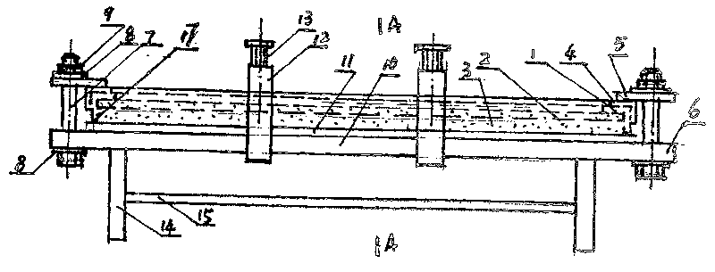 Method for manufacturing cement table top board of table tennis table