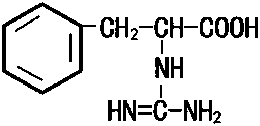 Preparation method of 2-guanidino phenylpropionic acid