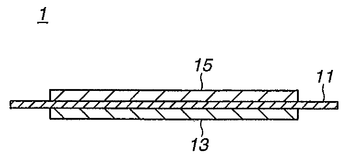 Electrode and production method thereof