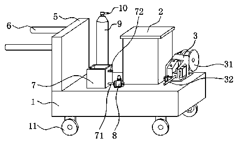 Carbon dioxide gas shielded welding device and method