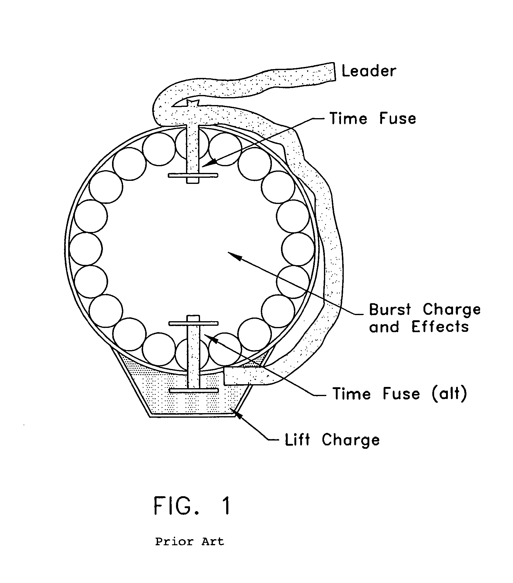 Electric match assembly with isolated lift and burst function for a pyrotechnic device