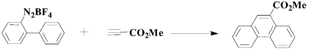 Method for synthesizing medicinal midbody phenanthrene compound in sodium acetate environment
