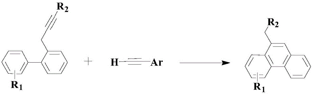 Method for synthesizing medicinal midbody phenanthrene compound in sodium acetate environment