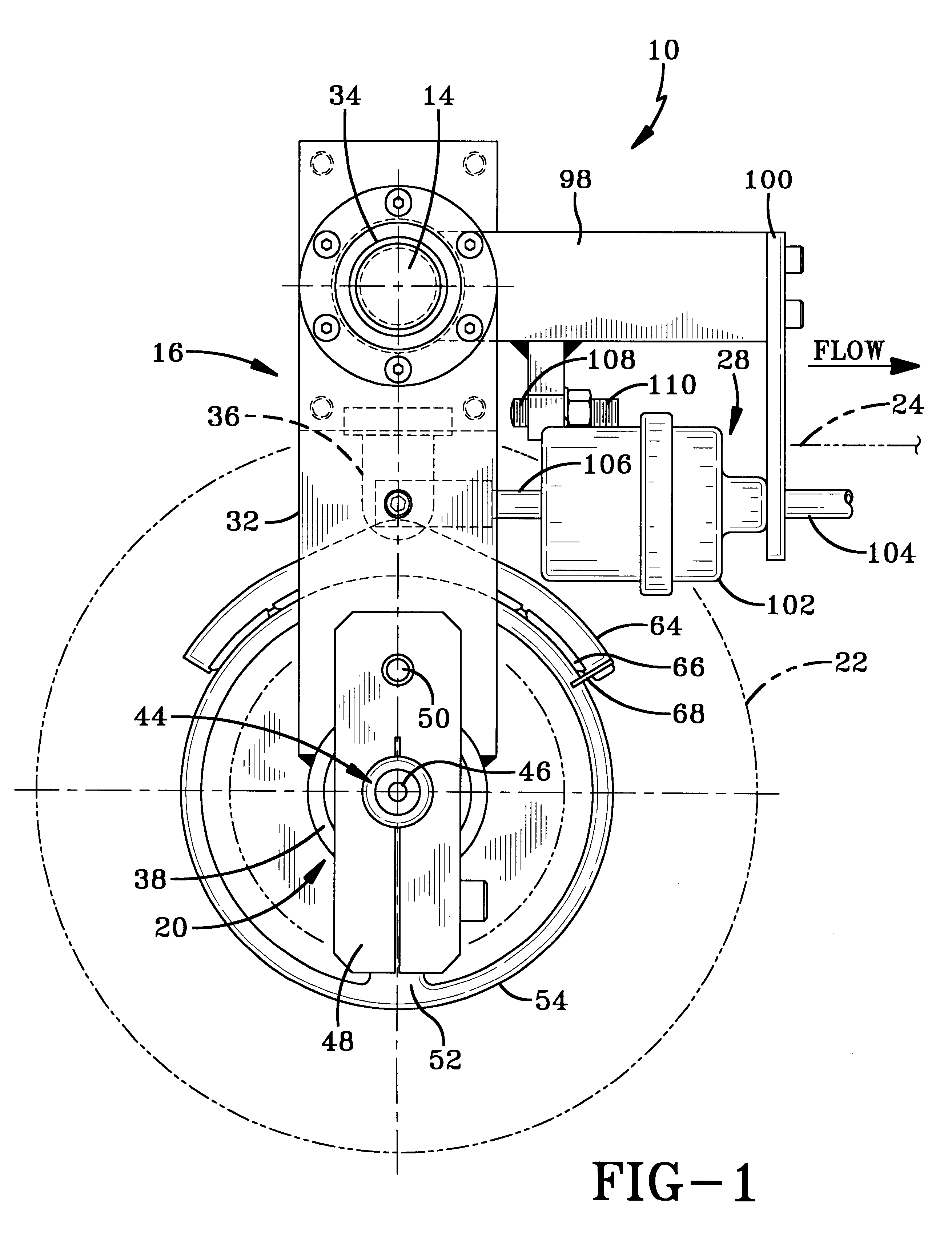 Self-compensating filament tension control device employing a friction band