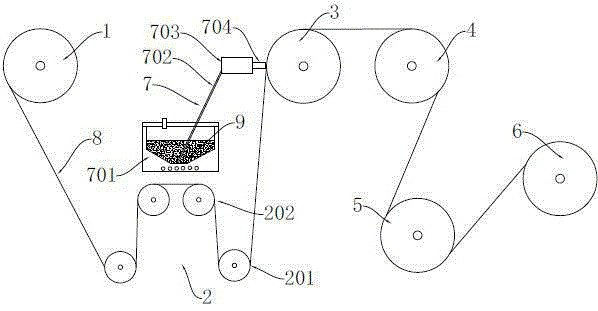 Medical adhesive plaster coating device and medical adhesive plaster coating method