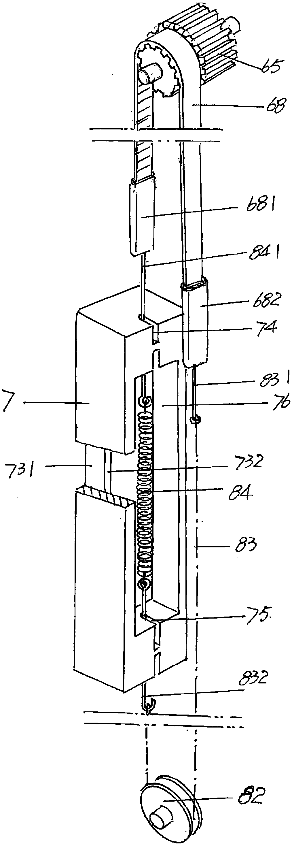 Internal control mechanism for window shutter with built-in hollow glass