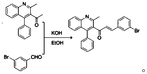 Preparation method and application of chalcone derivative QNL-Chalcone