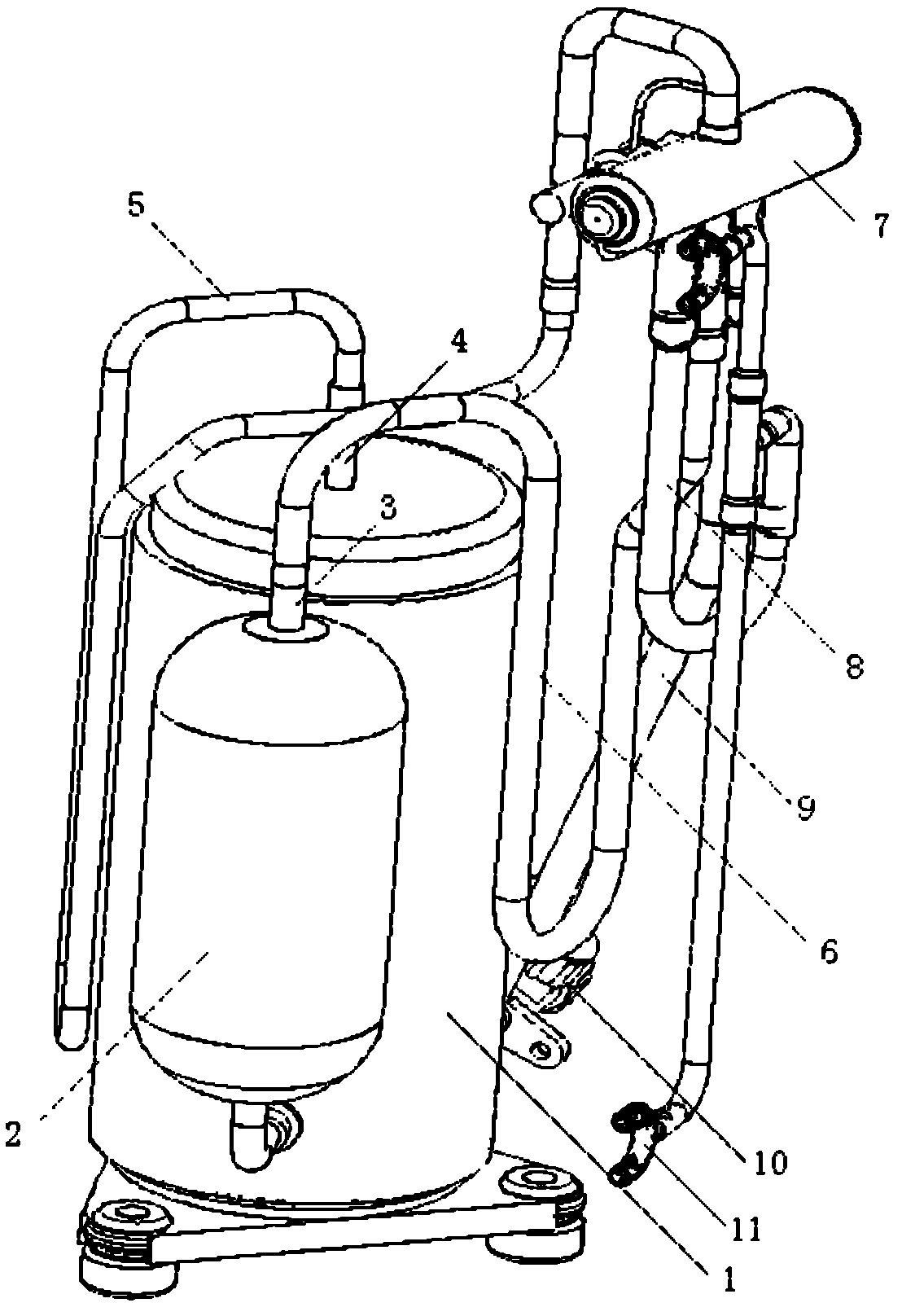 Method for evaluating fatigue reliability of piping of inverter air conditioner