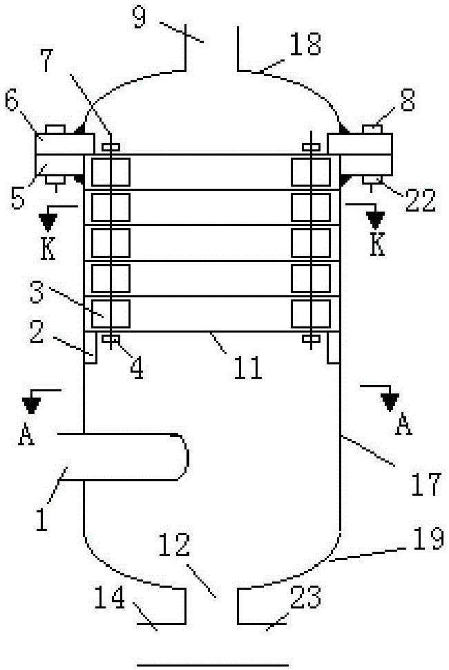 Pipeline type filter material collection device