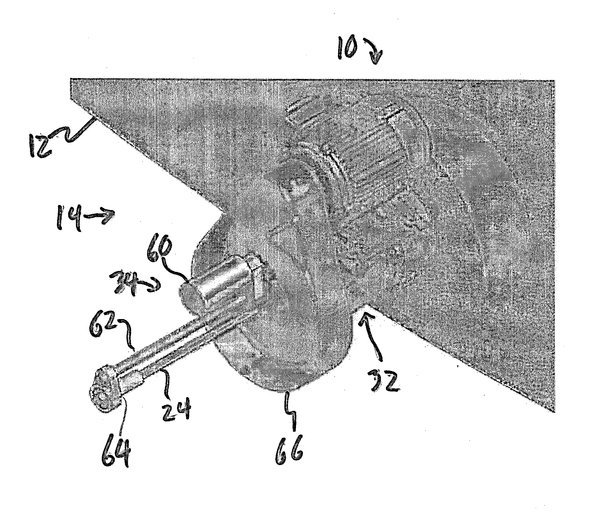 Retractable mixing device and method