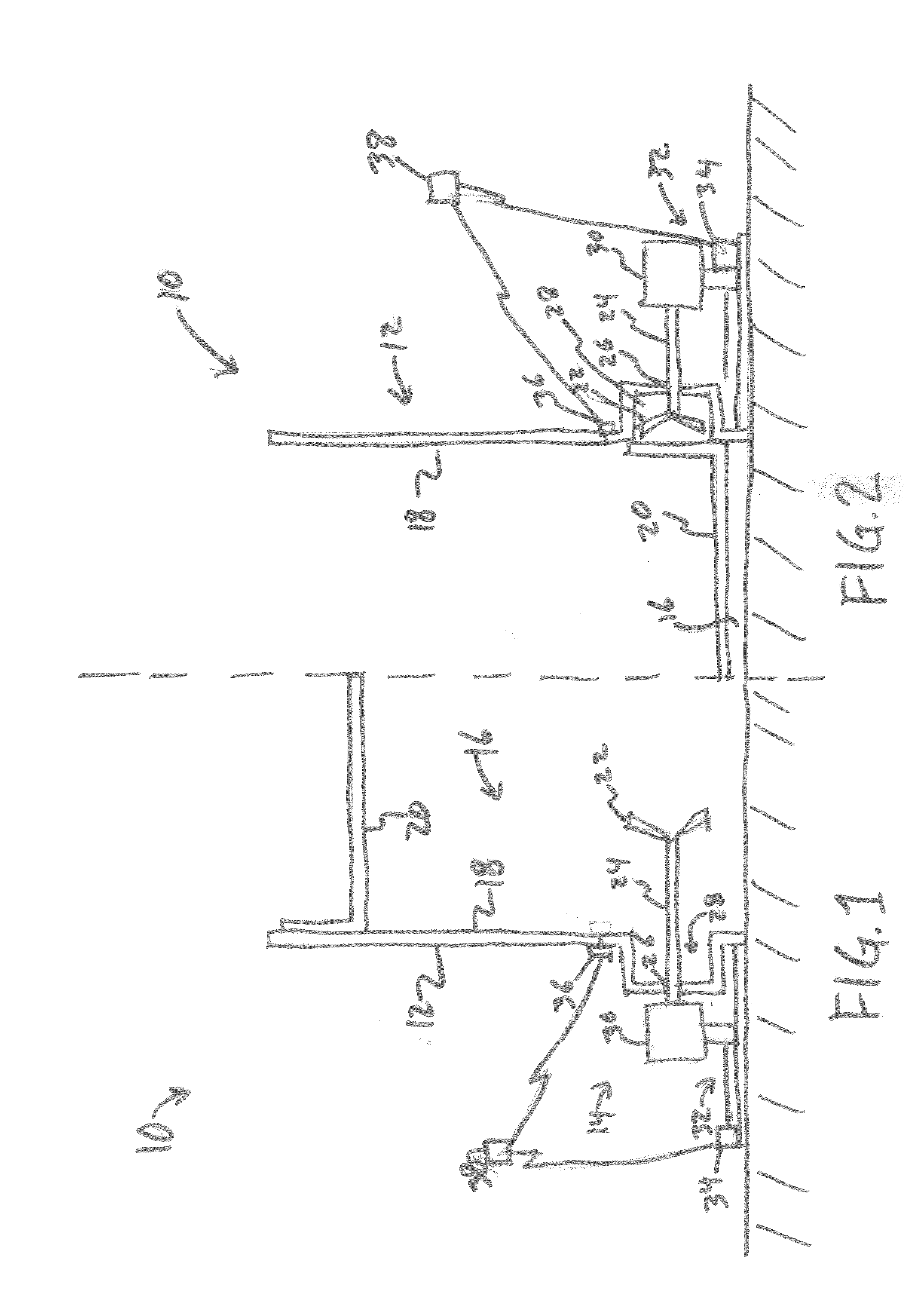 Retractable mixing device and method