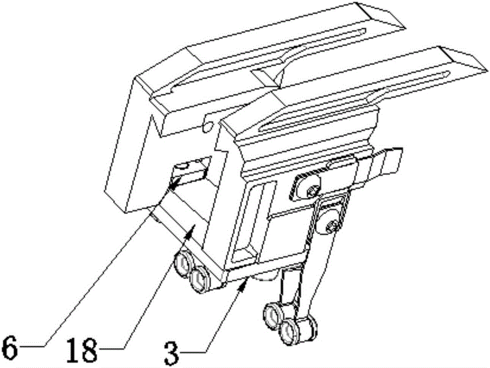 Antiskid Uz blocking base of computerized flat knitting machine