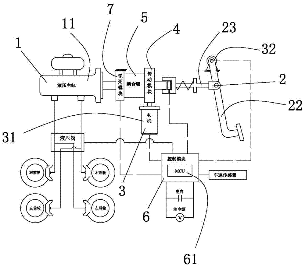 Electric power-assisted braking system used for automobile