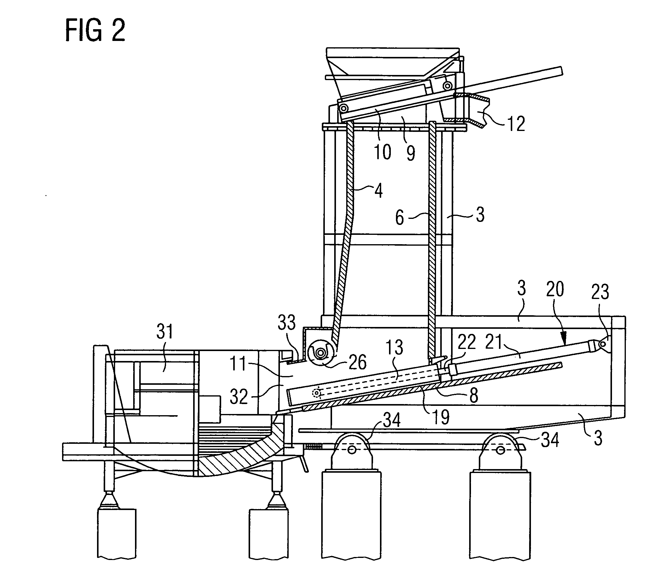 Charging device, especially charging stock preheater