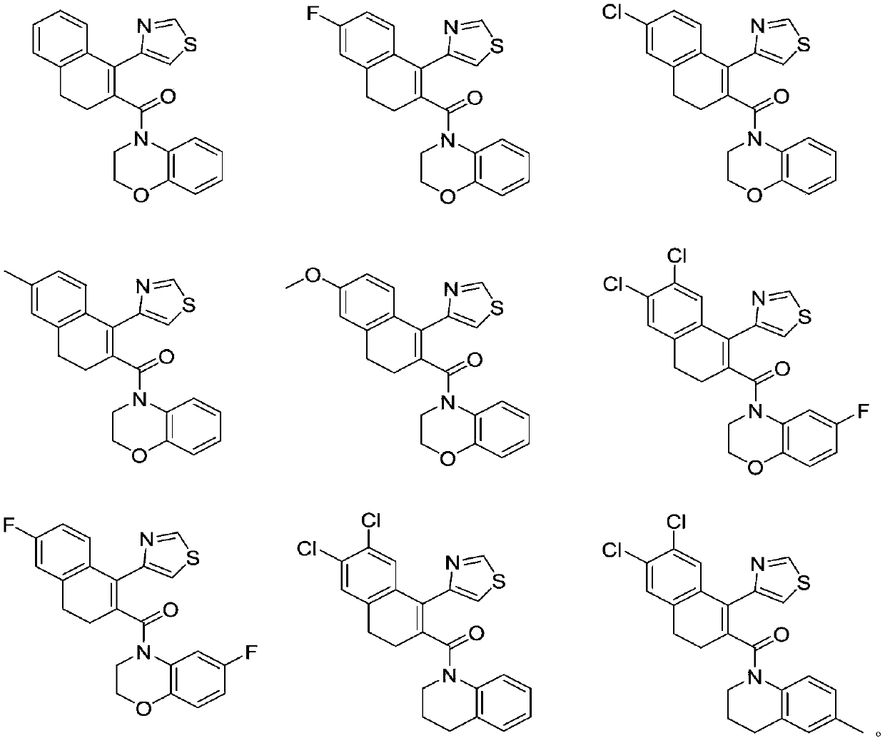 Thiazole dihydronaphthalene derivatives and application thereof in metabolic diseases