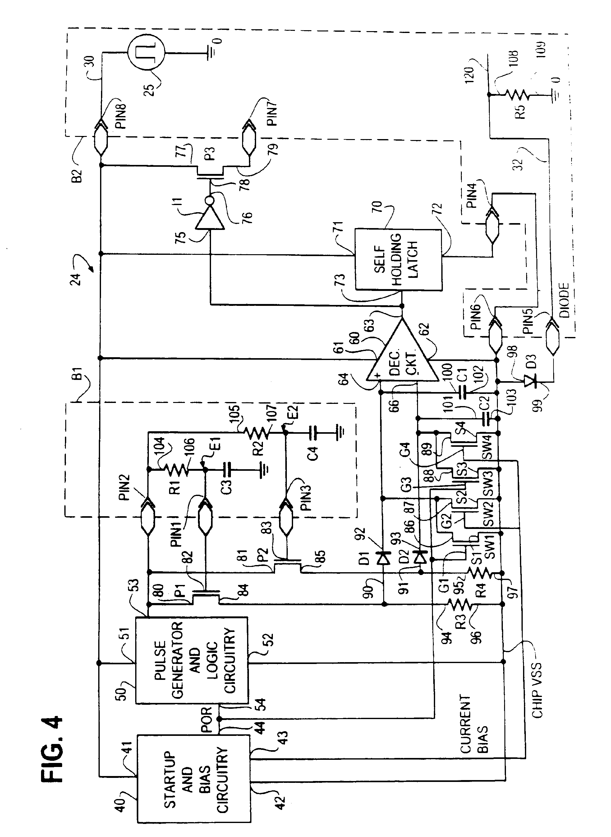 Touch switch with integral control circuit