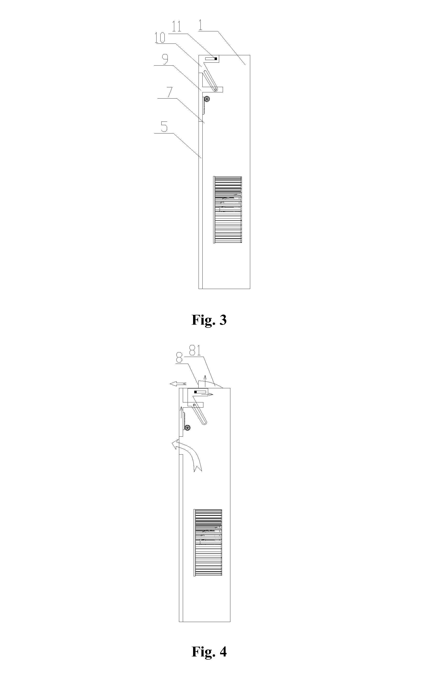 Air discharge structure for packaged air conditioner