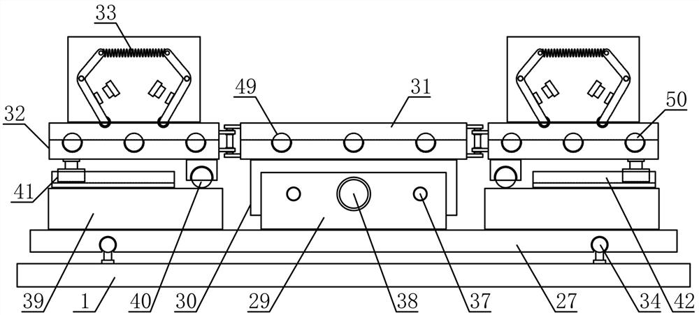 A clamping device for props and plates