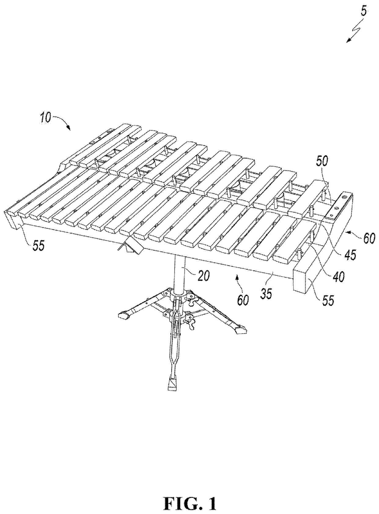 System for support and resonation of a musical instrument
