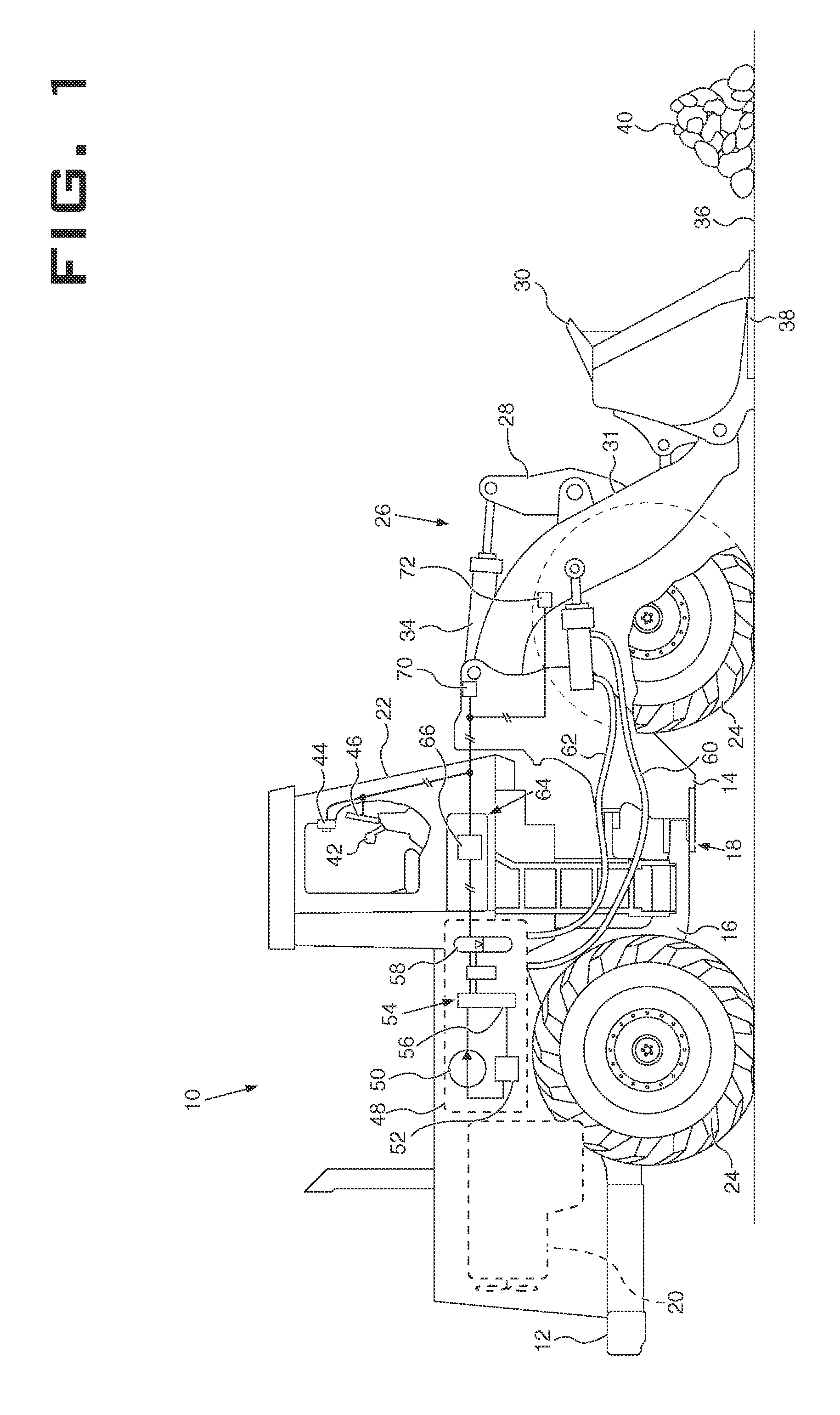 Machine having hydraulically actuated implement system with combined ride control and downforce control system