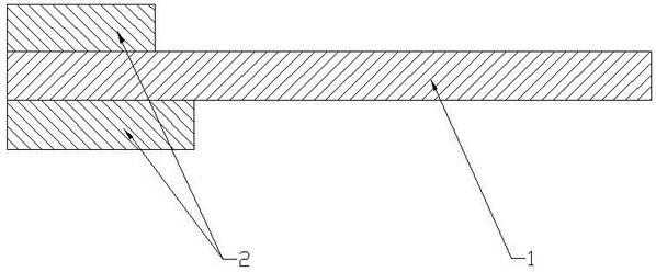 Soft and hard combined plate structure capable of avoiding fracture of soft plate