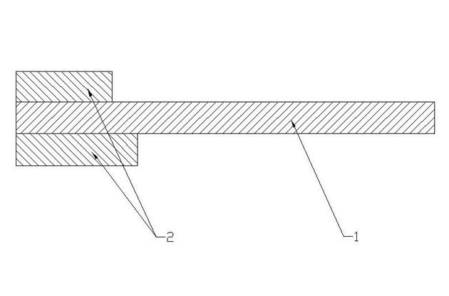 Soft and hard combined plate structure capable of avoiding fracture of soft plate