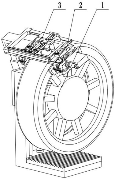 A vertical tire tire pressure detection device