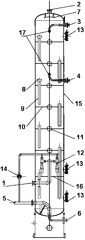 A quiet compound desulfurization tower