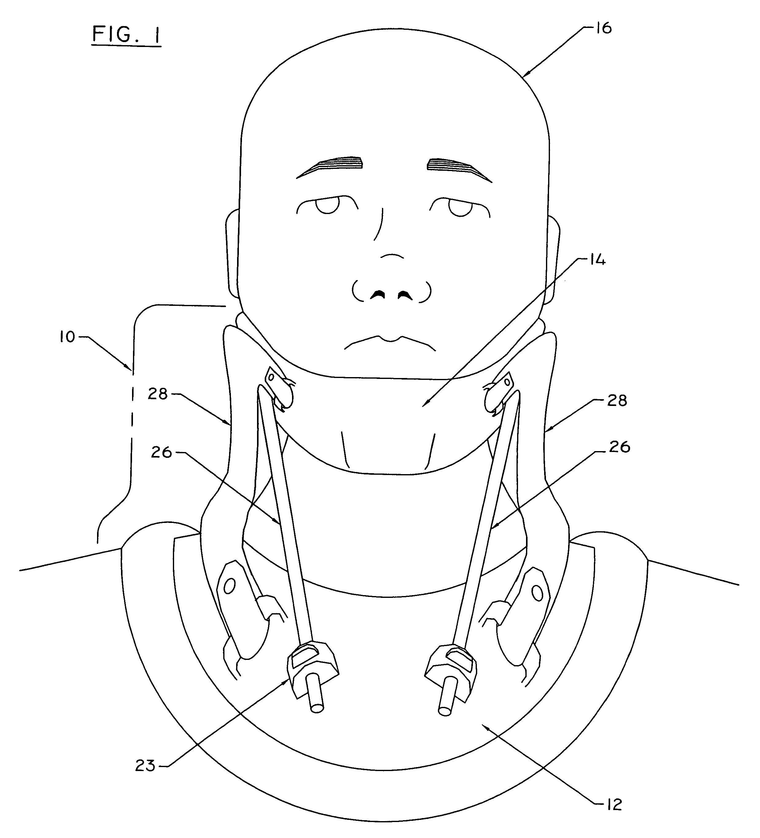 Forward head posture correction collar