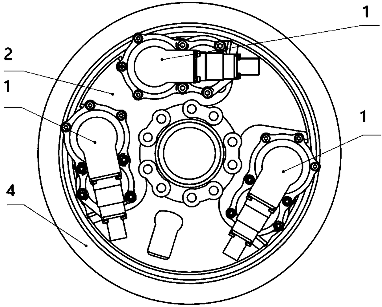 Triplex redundancy whole electric braking actuation system