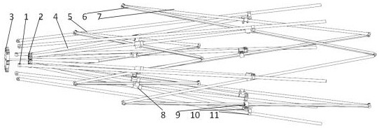 A Deployable Umbrella Antenna Back Frame Based on Bricard Mechanism