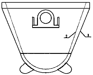 Moulding method for slag pot structure