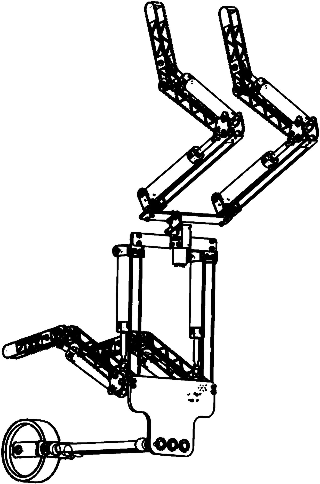 Multifunctional multi-legged bionic robot system on basis of pneumatic systems