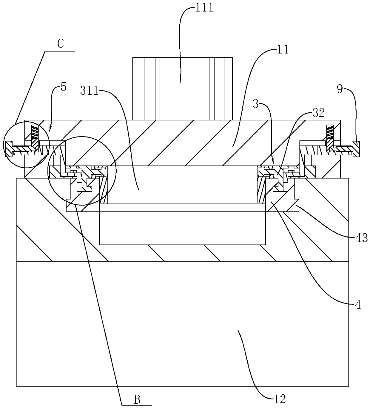 Oiling device for installing automobile switch