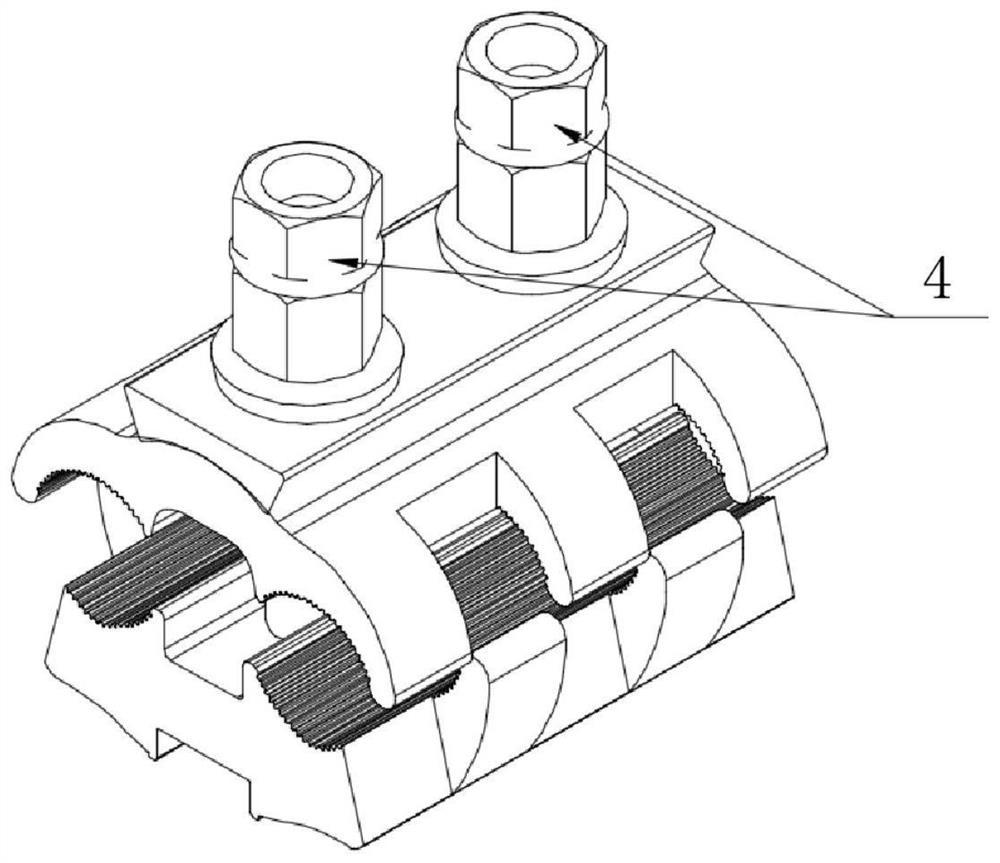 Plate type wire clamping device