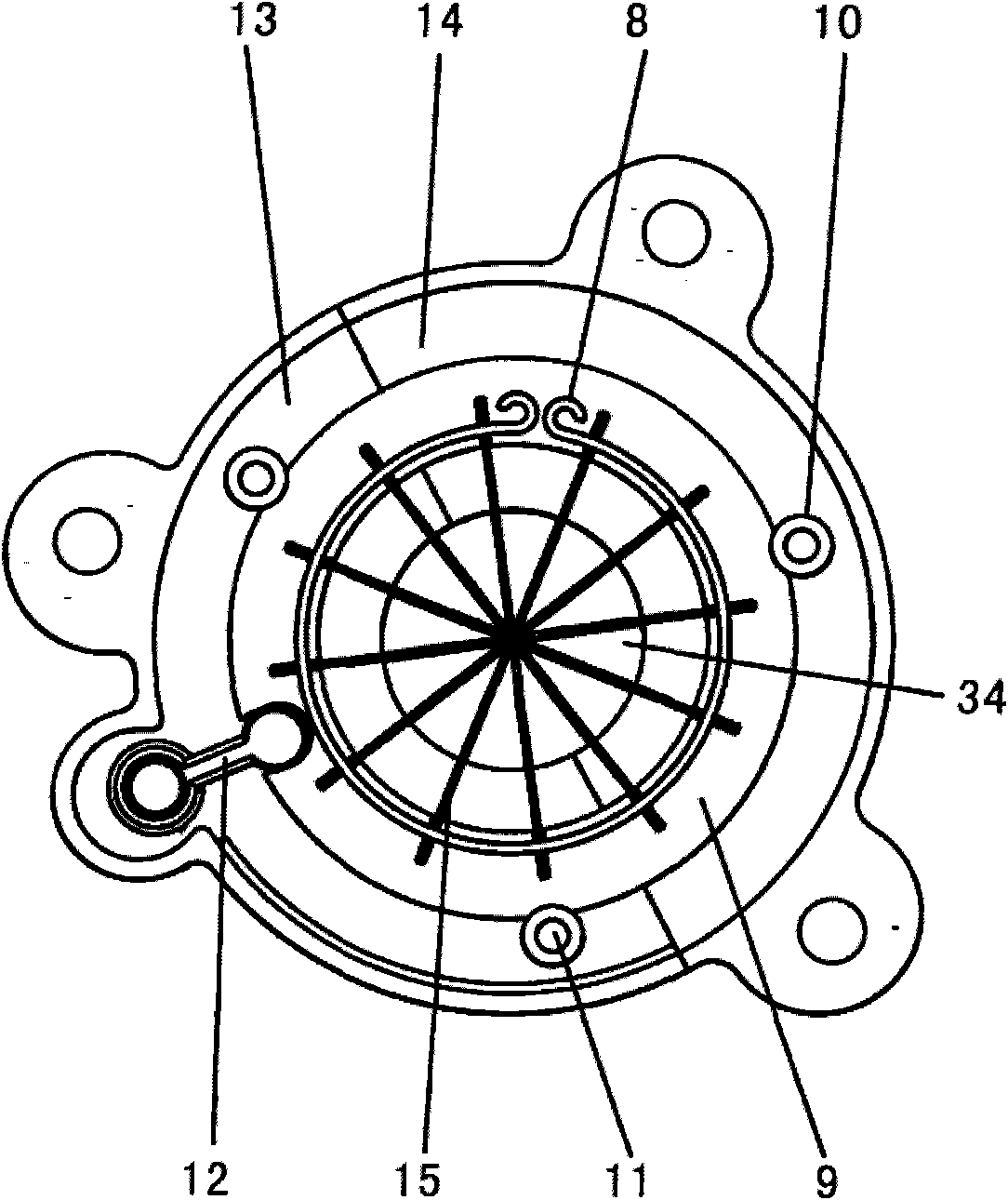 Variable air inlet turbocharger structure